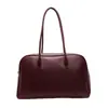Bolsa Versátil de Gran Capacidad, Estilo Minimalista Neutro, Bolsa de Hombro para el Trabajo, Bolso de Mano, Bolsa de Bowling de Aspecto Elegante