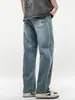 Ropa de Hombre Fengshe / Nuevo de Primavera Retro Americano Holgado Streetwear Pantalones de Pierna Ancha Jeans para Hombre Pantalones Rectos