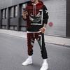 2023 comercio exterior 3D digital XX cara sonriente estampado traje sudadera estampado ropa deportiva para hombre