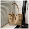 Moda Europea y Americana Simple Retro 2025 Nueva Llegada Cierre Trendy Principios de Primavera Gran Capacidad Viaje al Trabajo Bolso Tote de Hombro para Axila para Mujer