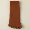 Calcetines de cinco dedos para mujer, de media pantorrilla, antideslizantes, para yoga, deportes, fitness, calcetines cortos, calcetines profesionales para Pilates