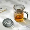 Taza de Vidrio Personalizada para Hombres, Separación de Té y Agua, Taza de Agua Personal para Oficina, Gran Capacidad, Resistente a Altas Temperaturas, para el Hogar