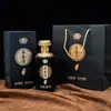 Botellas de vino vacías, botellas de vino de vidrio cerámico de imitación set de 0.5 kg, selladas vintage, embalaje completo para el hogar, logo personalizado