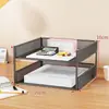 Organizador de Escritorio para Oficina Estante para Archivos Caja para Archivos Set de Artículos de Oficina Estantería de Archivos de Múltiples Niveles