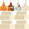 Madera Blanca Cruda Virutas de Madera Pintadas Decoración para Fiesta Familiar Navideña Tarjeta Graffiti para Niños Accesorios Hechos a Mano Mini Tabla de Cortar