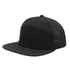 Gorra de béisbol personalizada de ala plana de siete paneles, nylon de secado rápido, transpirable, con cordón, malla perforada con láser, de alta calidad, tipo pico de pato, transfronteriza