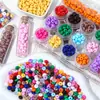 Cuentas de Rueda de Color Caramelo Acrílicas, Cuentas Sueltas, Cuentas de Ábaco, Cuentas Espaciadoras, Accesorios para Cadena de Teléfono con Cuentas Hecho a Mano para Bricolaje