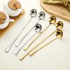 Cuchara de Acero Inoxidable 304 para Tarro Profundo Cuchara Pequeña Cuchara de Aceite de Cocina Restaurante de Hot Pot Cuchara para Condimentos Cuchara para Miel
