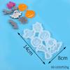 DIY Halloween Crystal Cola Drop Mold Ghost Festival Ghost Cat Bat Padrão Pingente Brincos Molde de Silicone