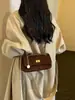 Moda Otoño 2026 Nuevo Bolso de Axila Bolso de Cadena Cuadros de Terciopelo Retro Bolso de Hombro Único Diario de Mano Cruzado Bolso para Mujer
