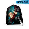 Bolsa Transfronteriza 3D Anime ZHOUSHUHUIZHAN Mochila Mochila Hombres y Mujeres Vida Moda Bolsa Escolar Acrílico