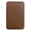 Accesorios Transfronterizos en Stock, Soporte para Tarjetas de Funda de Teléfono Móvil DIY, Pegatina Trasera de Estilo Simple con Ranura Soporte para Tarjetas de Imitación de Cuero Venta al por Mayor