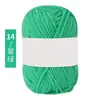 Algodón Leche de 4 hebras Amigable con la Piel Algodón Peinado Tejido a Mano DIY Hilo para Bebé Chaleco Sombrero Bufanda Ropa de Abrigo Lana de Grosor Medio Bola de Lana