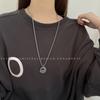 Collar de princesa pequeña de hip-hop para parejas, cadena de acero de titanio resistente a la decoloración, colgante de principito que combina con todo, popular en Internet.