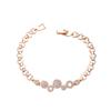 Pulsera geométrica de círculo hueco de comercio exterior europeo y americano para mujer, diseño de nicho de lujo ligero, pulsera de circonita, accesorios para el viajero famoso de internet