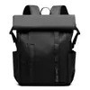 Bolso de Hombro Doble Transfronterizo para Hombre Estudiante Mochila Escolar Gran Capacidad Casual para Viajes Diarios Impermeable Película de Cuero Mochila de Negocios Casual Venta al por Mayor