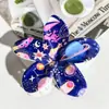Patrón de Horquilla Impreso con UV de Flor Transfronteriza Se Puede Personalizar con Horquilla Personalizada Pinza de Tiburón Accesorios para el Cabello de Horquilla de Plumeria de Gama Alta