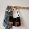 Mochila, Bolso Cruzado, Gran Capacidad para Mujer, Bolso de Hombro Moderno y Sencillo, Bolso Cubo Retro Esmerilado, Comercio Exterior Transfronterizo