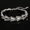 Pulsera de moda estilo coreano de múltiples capas con perlas y pedrería Pulsera ancha estilo coreano para mujer principal empuje venta caliente B060