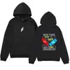 Moletom com Capuz Estampado de Skateboard Hip-Hop Design de Marca Tendência Simples e Versátil