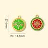 Dorado Mate Cinco Caminos Dios de la Riqueza Arena Dorada Accesorios para Joyería DIY Colgante Gota de Aceite Pulsera Collar Pulsera para Mujer Colgante con Cuentas
