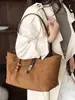 Nova Bolsa Tote Vintage Outono/Inverno 2026, Bolsa de Mão de Grande Capacidade para Mulheres, Bolsa de Ombro Simples para o Dia a Dia, Bolsa Cesta