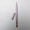 Pincel Labial Dupla Face, Pincel para Batom, Pincel Retrátil Metálico para Contorno Labial, Pincel Corretivo com Tampa, Pincel de Maquiagem Portátil Cangzhou