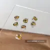 Celebridad de Internet Pila Inferior Taladro Uñas Arte Joyería Destello Corazón Torcido Ovalado Maillard Cristal Pila Taladro Bola Uñas Arte Joyería