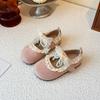 Zapatos Perezosos Retro Perla Encaje Estilo Preppy Moño 2025 Puntera Abierta Medio Cuero Zapatos para Mujer Birkenstock Suela Gruesa Primavera y Verano