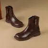 Botines para mujer, colección otoño 2026, tacón grueso, tacón medio, botas de moda, calidad de exportación, disponibles en tallas grandes 40-43, botas estilo Western