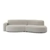 Novo Sofá de Tecido Curvo Xinyu Sofa da Lao Ming Hao Móveis em Estilo Japonês Wabi-Sabi Combinação Modular.
