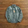 Chaqueta de mezclilla vintage lavada estilo americano, ligera, unisex, nueva colección de otoño, camisa de trabajo de manga larga para parejas