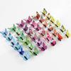 Mariposas Artificiales de Plástico PVC (4,5 cm) 200 Piezas por Paquete Manualidades Decorativas Mariposas Estéreo Coloridas Creativas