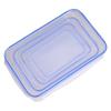 Fiambrera de plástico para microondas, para trabajadores de oficina, con tapa sellada, rectangular, para guardar alimentos frescos en el refrigerador.