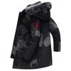 Leisibert Invierno Nuevo Chaqueta de Plumón para Hombre Media y Larga Plumón de Pato Blanco Cuello de Piel de Zorro con Capucha Chaqueta de Plumón a Prueba de Frío