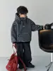 Sudadera con Forro Polar para Niños Little Shop de Algodón Temporada de Otoño Profundo Chaqueta de Lana de Cordero Infantil Nuevo Estilo Coreano 2026 Conjunto de Ropa Infantil de Moda
