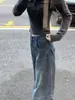 Jeans de trabajo de pierna ancha de alta gama, nueva colección otoño 2026, tiro alto retro, adelgazantes, pierna recta, A14391
