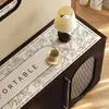 Mesa auxiliar Gabinete de TV Tapete de mesa Gabinete de zapatos Encimera de entrada Tapete protector Lujo ligero Sentido avanzado Impermeable Antideslizante Mantel desechable