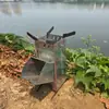 Fogão Foguete Dobrável Fogão de Aquecimento de Inverno Viagem ao Ar Livre Pequeno Fogão a Lenha Novo Fogão a Lenha Portátil Fogão de Acampamento