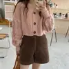 Suéter de Outono e Inverno Novo Estilo Gola V Estilo College Estilo Coreano Solto e Versátil para Estudantes Femininas Usarem como um Top Cardigan de Tricô
