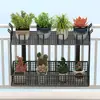 Rejilla colgante para barandilla de balcón, soporte para flores, estante de exhibición antirrobo para suculentas y plantas verdes de ventana, estante de almacenamiento para plantas en maceta en el alféizar de la ventana del hogar