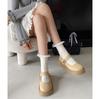 Zapatos de Mujer de Suela Gruesa y Boca Baja Estilo Francés Vintage para Verano 2025, Versátiles Zapatos Mary Jane para Combinar con Faldas