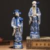 Escultura Auspiciosa Fu Lu Shou Samsung Cerámica de Jingdezhen Retratos Fu Lu Shou Samsung Cerámica Antigua Adornos de Cerámica