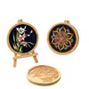 Posavasos de Esmalte Cloisonné Materiales Hechos a Mano para DIY Base Electrónica de Cloisonné Artesanía Tradicional Obras de Arte Tarea Regalo para Team Building