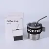 Caneca de Café de Camada Única para Duas Bebidas com Aparência Sofisticada, Capacidade Pequena, Caneca de Aço Inoxidável Conveniente para Camping ao Ar Livre, Caneca Simples Casual para Meninas