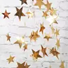 Bandeira de sala de casamento 4 metros tira de puxar criativa flor estrela ornamentos de estrela de cinco pontas decorações de festa de aniversário flor de Ano Novo