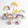 Árbol de Dinero de Grava de Cristal Natural Decoración para el Hogar Sala de Estar Dormitorio Escritorio de Oficina Estación de Trabajo Adornos Creativos