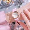 2020 Nuevo Reloj de Llegada Reloj de Mujer Estilo Coreano Simple Estudiante de Secundaria Luminoso Doble Calendario Reloj de Mujer Reloj de Cuarzo Impermeable