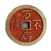 Atacado de Moedas Taoístas com Furo Redondo, Moedas com Furo Quadrado e Moedas Bagua com Desenhos de Frangipani Roxa e Cinábrio pelo Fabricante Shan Gui Huanyuan