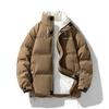 Abrigo de algodón para hombre, nuevo abrigo de algodón para otoño e invierno, estilo coreano, de moda, con cuello holgado, grueso y casual para parejas.